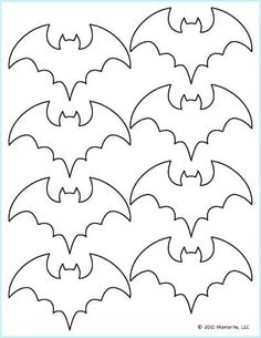 the bat pattern is shown in black and white, but it has no outlines