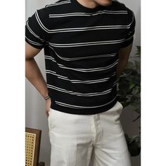 Crafted from cotton and premium fabrics to provide a comfortable feeling, Smart casual striped summer t-shirt features a classic collar and is made to be worn with multiple types of clothing. It is designed for those who exude style and confidence at the same time. Perfectly shirt to match with a casual look or elegant outfit. Benefits: Comfort & Breathable Style: Casual / Elegant Gender: Men Season: All season Material: cottonPattern Type: Solid Please check the size chart carefully before plac Casual Summer T-shirt With Three Stripes, Summer Short Sleeve T-shirt With Striped Hem, Cotton Shirt With Vertical Stripes For Summer, Summer Cotton Shirt With Vertical Stripes, Summer Cotton Shirt With Contrast Stripes, Cotton Summer Shirt With Vertical Stripes, White T-shirt With Contrast Stripes For Summer, Classic Cotton T-shirt With Striped Collar, Casual Summer Shirt With Striped Collar