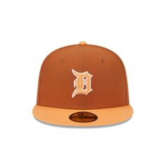 The Detroit Tigers Color Pack Earthy Brown 59FIFTY Fitted Cap features an embroidered Tigers logo at the front panels with a matching MLB Batterman logo at the rear, an orange glaze visor, and a gray undervisor. Jackie Robinson Day, Tiger Logo, Texas Tech Red Raiders, Red Raiders, Seinfeld, Utah Jazz, Detroit Red Wings, New Era 59fifty, Fitted Caps