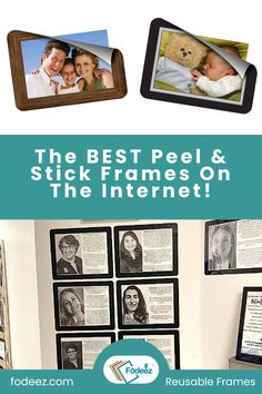 the best peel and stick frames on the internet are easy to use for family photos