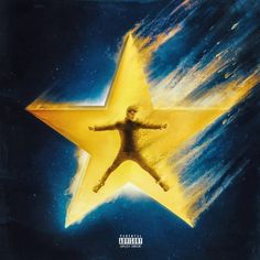 the album cover for michael jackson's star is shown in front of an image of a