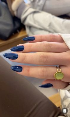 Dark Summer Nails Colors, Blue Fall Nails, Nails Europe, October Nails, Cute Gel Nails