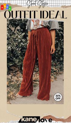 Pleated Elastic Waist Pants Elastic Waist Pants, Waist Pants, Elastic Waist, Elastic, Street Style, Pants