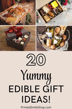 the top 20 yummy edible gift ideas