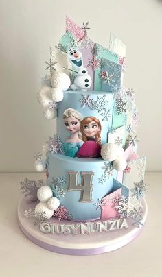 Elsa 3rd Birthday Cake, Tort Frozen, Frozen Themed Birthday Party Cake, Elsa Frozen Birthday Cake, Elsa Birthday Cakes, Elsa Themed Birthday Cake, Birthday Cake Elsa Frozen, Frozen Bday Cake, Frozen Cakes For Girls Birthday