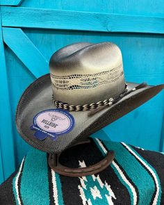 Bullhide Black Raising Sand Straw Western Cowboy Hat 2963BL-Painted Cowgirl Western Store Chevron Hat, Straw Cowboy Hat, Western Store, Western Cowboy Hats, Western Look, Cowgirl Western, Cowboy Style, Western Hats, Boy Shoes