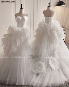 10% off now|Free shipping world-wide. Vogue White Ruffled Wedding Dress Strapless at GemGrace. Click to learn our pro custom-made service for wedding dress, formal dress. View #BallGownWeddingDresses for more ideas. White Ball Gown With Sweetheart Neckline And Ruffles, White Ball Gown With Ruffles And Sweetheart Neckline, White Ruffled Ball Gown For Wedding, White Strapless Ball Gown For Prom, Wedding Ball Gown With Sweetheart Neckline And Ruffles, Wedding Ball Gown With Ruffles And Sweetheart Neckline, Strapless Wedding Ball Gown With Ruffles, Strapless Wedding Dress With Detachable Train For Debutante Ball, Strapless Wedding Dress For Prom Season