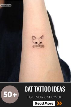 Charming minimalist cat outline tattoo for a sleek and clean look. Cat Paw Print Tattoo, Cat Eye Tattoos, Minimalist Cat Tattoo, Cat Outline Tattoo, Lucky Cat Tattoo, Cat Tattoo Ideas, Kitty Tattoo, Cute Cat Tattoo, Pawprint Tattoo