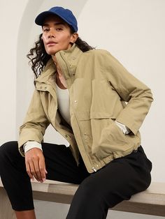 Everywhere Jacket | Athleta Mango Coats, Fall Nights, Night Tops, Work And Travel, Bra Dress, Street Smart, Woven Jacket, Suede Coat, Cute Clothes