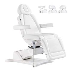 PRICES MAY VARY. Heavy-Duty Facial Beauty Bed/Spa Treatment Chair with 400 lbs weight capacity High-grade faux leather with high-density foam for both comfort & durability Dual headrest included for all types of beauty & medical facilities, easily interchangeable for all types of procedures 4 Individual Electro-hydraulic motors to smoothly & quietly operates the Backrest Leg-rest, Height, and also Tilt adjustments Manually adjusted 180-degree rotating seat, Removable arms for versatility, Fully Dental Aesthetic, Dental Mouthguards, Dental Office Architecture, Spa Chair, Massage Chairs, Reclining Chair, Medical Aesthetic, Salon Furniture, Medical Spa