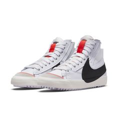 Nike Wmns Blazer Mid '77 Jumbo 'White Black' DQ1471-100 Nike Mid Blazer, Nike Blazer Mid 77 Jumbo, Nike Blazer 77, Blazer 77, Nike Tracksuit, Converse New, Nike Blazer Mid 77, Baskets Nike, Nike Blazer Mid