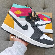 Nike Air Jordan 1 Retro High White Black Multicolor Shoes These Shoes Come With Men Size: Men’s 10.5 - Last Men’s 11 - Last Men's 11.5 - Last Men’s 12 - Last Brand New With Box Classic & Retro Design Ship Same Or Next Day All Sales Final. 100% Authentic #Nike #Airjordan #Aj1 #Sneaker #Streetwear O13 High-top Sneakers With Contrasting Heel Counter For Streetwear, High-top Leather Sneakers With Color Block, Modern High-top Sneakers With Contrasting Heel For Streetwear, High-top Color Block Sneakers For Streetwear, Color Block High-top Sneakers For Streetwear, Modern Color Block Sneakers For Streetwear, Leather Color Block Sneakers For Streetwear, Modern Multicolor High-top Custom Sneakers, Modern Color Block Sneakers For Sports