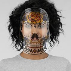 Mexican Sugar Skull Face Shield #Ad , #Sponsored, #Skull#Face#Shield#Shop Black Fun Masks And Prosthetics For Halloween, Artistic Full Face Mask For Halloween, Artistic Halloween Costume Masks And Prosthetics, Halloween Themed Full Face Costume Accessories, Themed Full Face Halloween Costume Accessories, Themed Full-face Costume Accessories, Sugar Skull Face, Mexican Sugar Skull, Clear Face