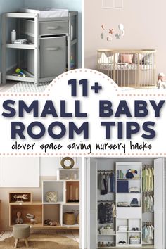 space saving nursery ideas Small Room Nursery Ideas Layout, Box Room Nursery Ideas, Mom And Baby Room Shared Ideas, Small Nursery Hacks, Box Room Nursery, Nursery Office Combo, Small Nursery Layout, Small Nursery Ideas, Small Baby Nursery