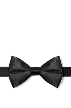 To wear a bow tie is a sign of confidence.  While bow ties are perfect for formal and elegant events, they also make a bold statement in more casual settings.  

Express your own unique style with this pre-tied black bow tie.  Made of 100% silk, this charming hand made bow tie features a lustrous satin shine, fits up to a 21 inch neck, and is pre-tied to guarantee a perfect bow tie knot every time. Imported. Mens Ties Crafts, Bow Tie Knot, Bow Ties For Men, Ties Mens Fashion, Ties For Men, Black Bow Tie, Black Tie Affair, Pre Tied Bow Tie, The Hunter