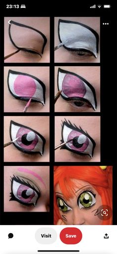 Eye Face Painting, Creepy Face, Doll Creepy, Halloweenský Makeup, Doll Face Paint, Face Painting Tutorials, Paint Tutorial, Manga Eyes, Anime Makeup