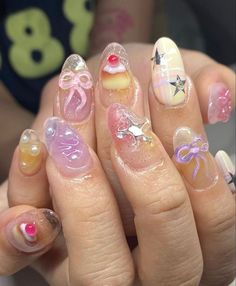 Nails Yellow, Hippie Nails, Pretty Gel Nails, Really Cute Nails, Soft Nails, Trendy Nail Art, Kawaii Nails, Cute Nail Art, Manicure Y Pedicure