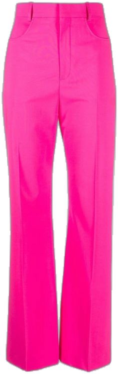 High-waist Pink Elastane Bottoms, Glamorous Pink Trousers, Pink Fitted High-rise Flare Jeans, Luxury Pink Flare Pants, Luxury Pink Full-length Pants, Flared Trousers, High Waisted Flares, Flare Trousers, Socks