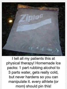 Homemade Ice Pack, Foam Rolling, Homemade Remedies, Ice Pack, Simple Life Hacks, Homemade Ice, Diy Life Hacks, Diy Life, Useful Life Hacks