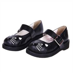 Black Patent Leather Point Toe Platform Sweet Lolita Shoes – LolitaInside White Footwear, Style Types, Punk Dress, Aesthetic Shoes, Sweet Lolita, Ankle Straps, Black Patent Leather, Mary Jane Sneaker, Cute Shoes