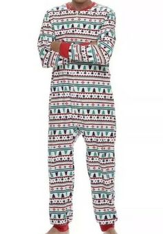 Men’s Jammies For Your Families Fairisle Microfleece One-Piece Pajamas Sleepwear. Size Lg. Condition is New with tags. Shipped with USPS Priority Mail. These men's Jammies For Your Families one-piece pajamas are perfect for your Christmas-loving-family look. Wear it loud and proud! PRODUCT FEATURES • Crewneck • Zip front • Long sleeves • Footless design • Microfleece fabric • Fairisle pattern • 22.5-in. inseam FABRIC & CARE • Polyester • Machine wash • Imported ...SMOKE/PET FREE ENVIRONMENT Than Fair Isle Pattern, One Piece Pajamas, Fair Isle, Priority Mail, Fabric Care, Two Piece Pant Set, Product Features, Pajama Pants, Polyester Fabric