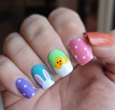 60+ Adorable Easter Nail Art Ideas to Put a Spring in Your Step Easter Nail Art Ideas, Kids Nail Designs, Unghie Sfumate, 2023 Nails, Nails Art Designs