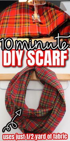 an easy diy scarf with instructions to make it