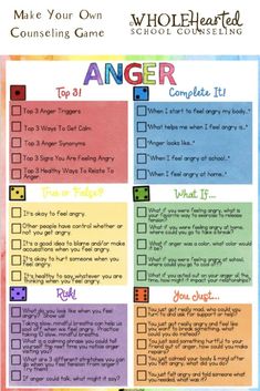 Social Emotional Learning Games, Paper Dice, Adolescent Therapy, Counseling Games, Coping Skills Activities, Elementary Counseling, Therapy Games