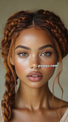 Rich and Radiant: Auburn Hair Color for Every Skin Tone - Puqqu Long Braided Hair, Black Hair Afro, Auburn Hair Color, Pretty Red Hair, Naturally Pretty, Beauty Journal, Auburn Color, Olive Skin Tone, Ginger Hair Color