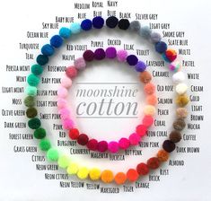 the moon shine cotton bracelets are multicolored