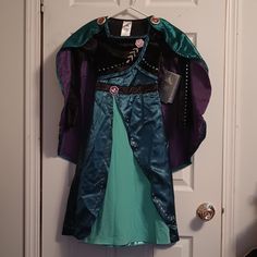 Nwt Official Disney Frozen 2 Anna Costume, Size 5-6, Beautiful Gown With A Satin Feel With Removable Velvet Cape. Excite Your Little Frozen Princess With This Costume And Then Beautiful Dress Up Outfit Afterwards. Sully Halloween Costume, Pluto Costume, Sleeping Beauty Halloween Costume, Minnie Mouse Dress Toddler, Mal Costume, Olaf Costume, Frozen 2 Anna, Woody Costume, Anna Costume