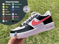 WELCOME to Sneakers Lab Ca!🌈 A personalized, bright, colourful and high-quality CUSTOM AIR FORCE 1 LOW for yourself and for your loved ones for any occasions!  Our each shoes are personally handmade, painted with high quality Angelus paint. They are all waterproof and scratchproof, and topped with a clear coat for extra protection. Sneakers Lab Ca doesn't accept any RETURNS. Custom shoes are made to order. If you have any inquiry with your order, please e-mail us or message us and we will happy Customizable Red Sneakers, Customizable Red Sneakers With Round Toe, Multicolor Hand Painted Low-top Custom Sneakers, Hand Painted Multicolor Low-top Custom Sneakers, Red Custom Sneakers With Artwork, Red Custom Sneakers With Custom Artwork, Custom Red Sneakers With Artwork, Custom Red Sneakers With Custom Artwork, Customizable Multicolor Streetwear Sneakers