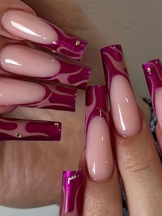 Multicolor  Collar    3D Nails Embellished   Beauty Tools Unghie Nail Art, Her Nails, Classy Acrylic Nails, Acrylic Nails Coffin Short, Pink Acrylic Nails