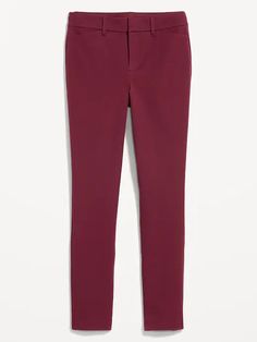 High-Waisted Pixie Skinny Ankle Pants for Women | Old Navy Versatile Mid-rise Dress Pants For Fall, Chic Fall Pants With Hip Pockets, Chic Mid-rise Pants With Welt Pockets, Mid-rise Office Pants For Fall, Office Mid-rise Pants For Fall, Fall Mid-rise Office Pants, Fall Office Mid-rise Pants, Stretch High-waisted Dress Pants With Belt Loops, Versatile Mid-rise Pants With Belt Loops