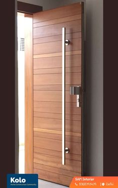 Door, wooden, koloapp, kerala, interior, delhi Main Front Door Design, Main Flush Door Design Entrance, Room Door Design Sanmaika, Wooden Entrance Door Design, Single Front Door Design, Room Wooden Door Design Modern, Main Door Single Door Designs, Modern Flush Door Design, Flesh Door Design