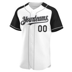 a baseball jersey with the word, your team's name on it