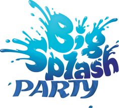 the word b2 splash is painted in blue