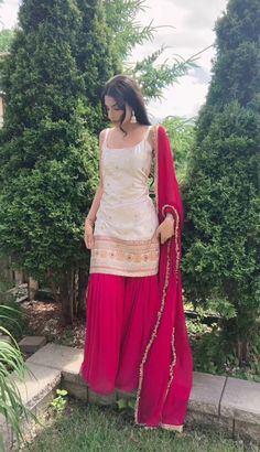 Georgette Kurta, Diwali Dresses, Trendy Outfits Indian, Diwali Outfits, Full Sleeve Top, Lehenga Designs Simple, Traditional Indian Dress, Desi Fashion Casual, Casual Indian Fashion