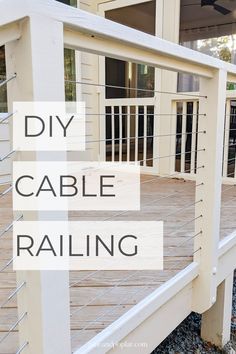 the diy cable railing is easy to install and it's great for your deck