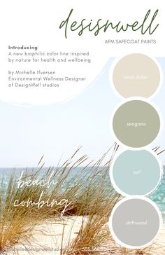 the color scheme for an ocean themed paint palette