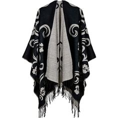 Women's Warm Shawl Wrap Cape Winter Cardigan A23-Black 50% Acrylic/50% Polyester Imported [Superior Fabric]---This Poncho Shawl Is Made Of 50% Polyester And 50% Acrylic. Comfortable,Soft,Skin-Friendly,Not Itchy,Lightweight And Warm. Open Front Closure [Fits All Sizes]---Flat Spreading Dimensions 51.2*59.1inch(130*150cm).The Oversized Shawl Wrap Is Loose And Fit, Which Makes You Look Tall And Slim.This Stylish And Elegant Cape Shawl Is Suitable For Women Of All Sizes. [Double-Sided Reversible]--- Indie Outfits Men, Fashion Design Inspiration, Open Front Poncho, Winter Poncho, Plaid Shawl, Pull Oversize, Winter Shawl, Plus Size Vintage, Winter Cardigan