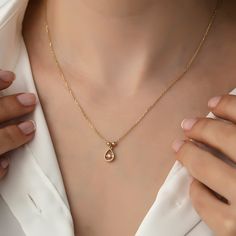 Mini Drop Solitaire Necklace, 14k Gold Necklace, Gold Necklaces, Gift Necklace, Necklace for Women Gift, Necklace for Mom ITEM DETAILS ❆ All our jewelleries are handmade with Love and Care 💓 ❆ Material: 14K Gold. ❆ Gram: 1,96 gr ❆ Each item is made to order. Since all of our products are handmade, there may be -) 10% deviation in the specified weight. ❆ DO YOU LIKE THIS RING? You can get more information about it below but if you have any questions, just send a message. PACKAGING ❆ They are sen Classic 14k Gold Teardrop Pendant Diamond Necklace, Classic 14k Gold Teardrop Diamond Necklace, Teardrop 14k Stamped Jewelry As Gift, Gold Briolette Birthstone Necklace In Fine Jewelry Style, Gold Briolette Birthstone Necklace Fine Jewelry, 14k Gold Birthstone Necklace With Gemstone For Formal Occasions, Gold Briolette Birthstone Necklace, Formal 14k Gold Birthstone Necklace With Gemstone, Elegant Teardrop Pendant Birthstone Necklace For Anniversary