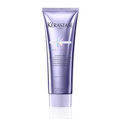 This hair conditioner for blonde hair instantly smooths, strengthens & softens sensitized lightened hair leaving a lightweight feel and luminous shiny hair. Kerastase Conditioner, Healthy Blonde Hair, Blonde Hair Types, Purple Shampoo, Hair Setting, Hair Breakage, Hair Restoration, Moisturize Hair, Hair Fibers