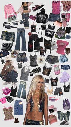 2000s Fashion Inspiration, 2000 Outfits, Mcbling Fashion, Trashy Outfits, 2000s Fashion Trends, 2000 Fashion, 2000s Outfits, 2000s Fashion Outfits, Y2k Outfits