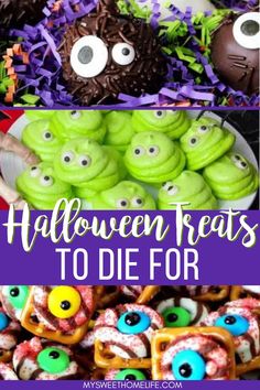 halloween treats to die for with text overlay