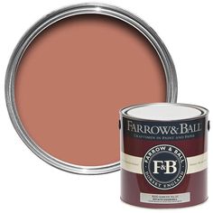 the farrow and ball paint is shown in pink