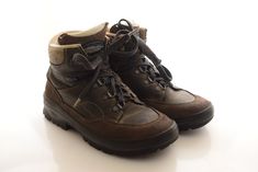 You are looking a great hiking boots. Original solid rubber outsoles. Brand of Meindl. Age about 90s. In good condition! On the boots there are some signs of wear and dust stains from normal wear. Color is faded. Size: UK 3.5, US 6, EUR 36. Please check the measurements!  Insole: 23 cm Outsole: 26 cm Width of outsole: 9,3 cm Material: Shell: Leather Lining: Leather Sole: Solid rubber The shoe trees are not for sale! Please look at the pictures carefully! I can post only once a week on Saturday  morning from Slovakia,  because the Hungarian postage cost is too expensive. Combined shipping is possible. Please ask for shipping costs.  I'm packing the items safe. Hiking Boots With Reinforced Toe For Climbing, Reinforced Toe Hiking Boots For Climbing, Rugged Waterproof Boots With Round Toe For Climbing, Climbing Boots With Vibram Sole And Round Toe, Rugged Leather Climbing Boots, Rugged Round Toe Climbing Boots, Round Toe Hiking Boots With Vibram Sole For Climbing, Hiking Boots With Vibram Sole For Climbing, Rugged Round Toe Hiking Boots For Climbing