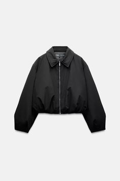 SHORT PUFFER JACKET - Black | ZARA United States Zara Puffer Jacket, Zara Puffer, Short Puffer Jacket, Cargo Shirts, Trench Jacket, Cardigan Sweater Dress, Cardigan Sweater Jacket, Leather Shirt, Sweaters Knitwear