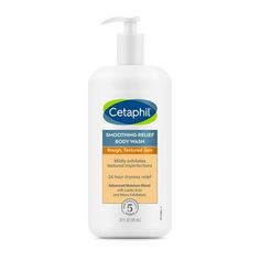 package type name : Bottle item weight : 0.672 age range description : Adult item package quantity : 1 scent : Unscented brand : Cetaphil is expiration dated product : True item form : Wash package level : unit recommended uses for product : Body size : 20 Fl Oz (Pack of 1) part number : OZJONG style : NEW Smoothing Relief target gender : unisex contains liquid contents : True manufacturer : Galderma Laboratories, Inc ingredients : Water, Cocamidopropyl Betaine, Sodium Lauroyl Isethionate, Hydro Textured Skin, Exfoliating Body Wash, Cocamidopropyl Betaine, Sodium Benzoate, Soybean Oil, Lactic Acid, Salicylic Acid, Body Size, Keratin