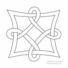 the celtic knot pattern is shown in black and white, as well as an additional symbol for